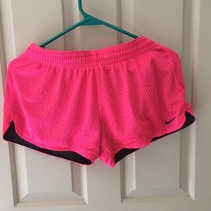 Neon Pink Nike shorts
